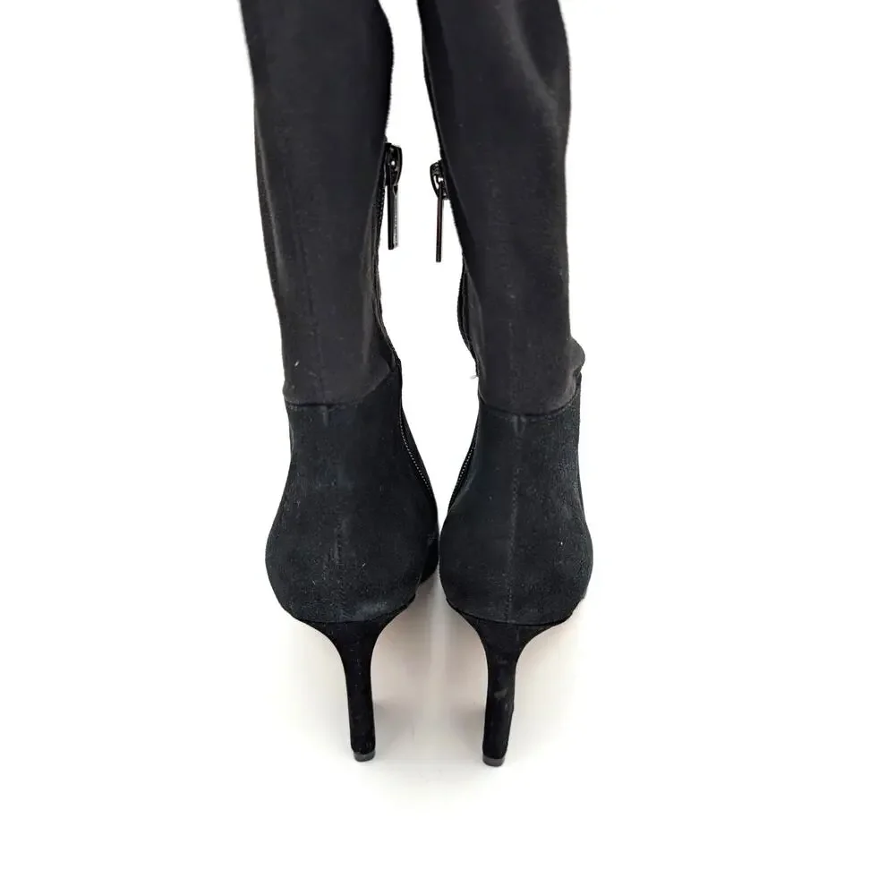 Vince Camuto Taplana Pointed Toe Over the Knee Boots Black Size US5M EU35